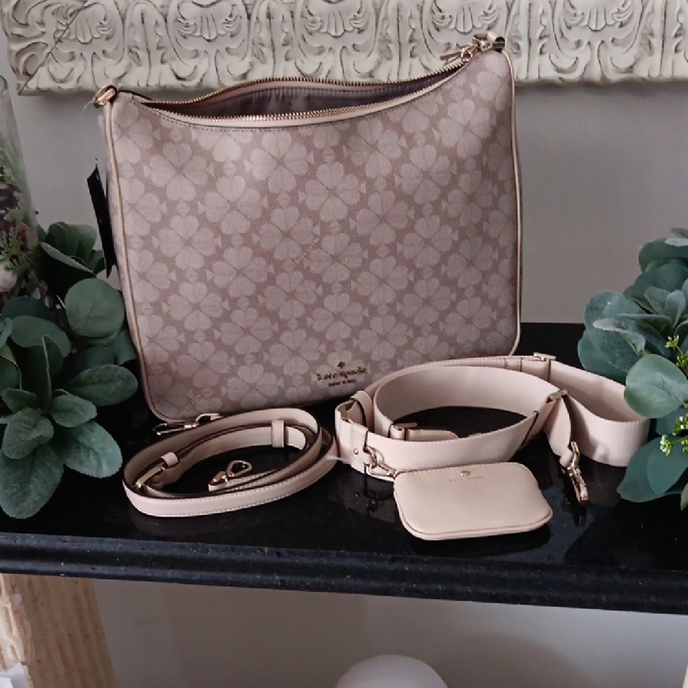 Kate Spade Cream Floral Crossbody Bag